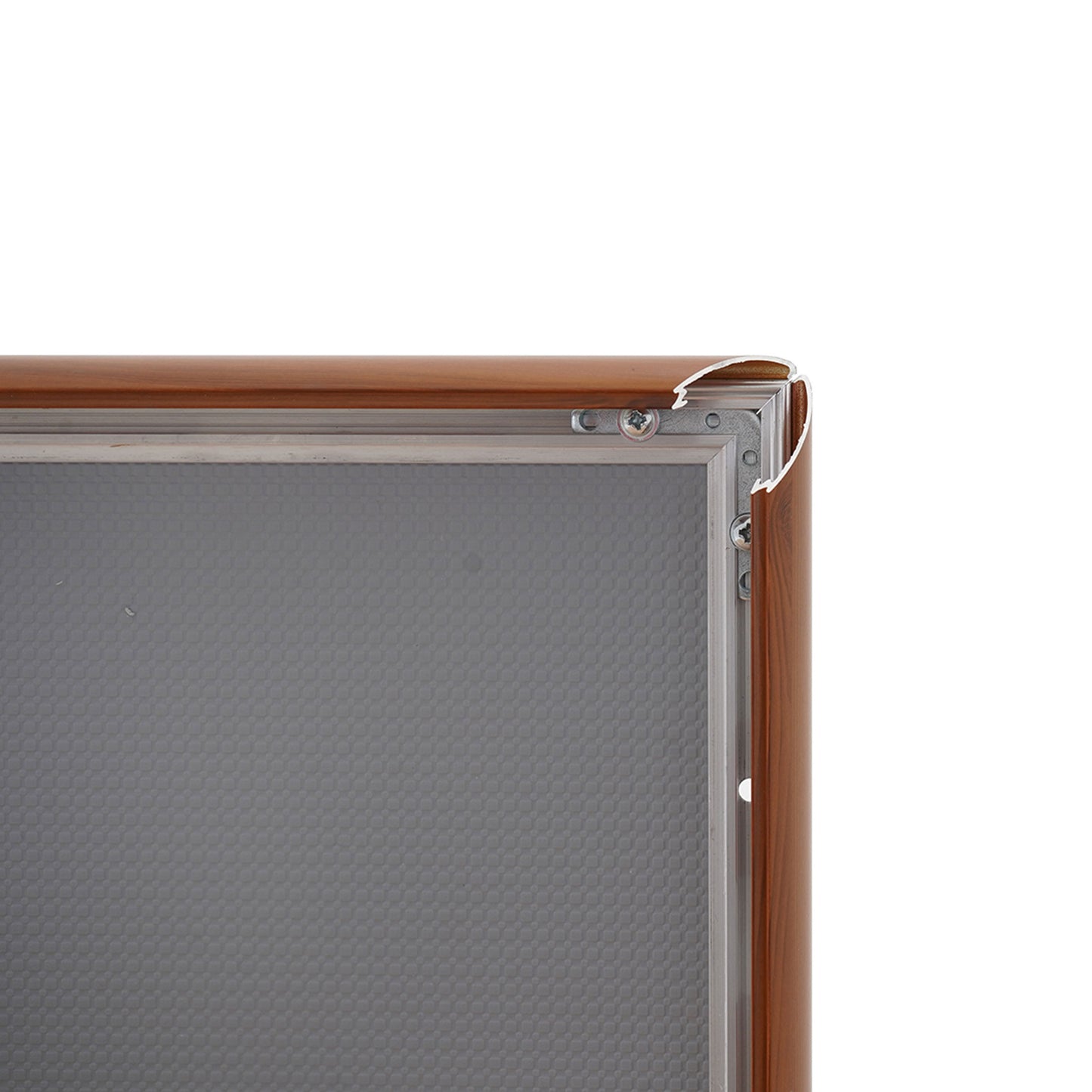 Ahşap Desenli Açılır Kapanır Çerçeve Gönye Köşe - A4 - 21x30 cm - 25mm